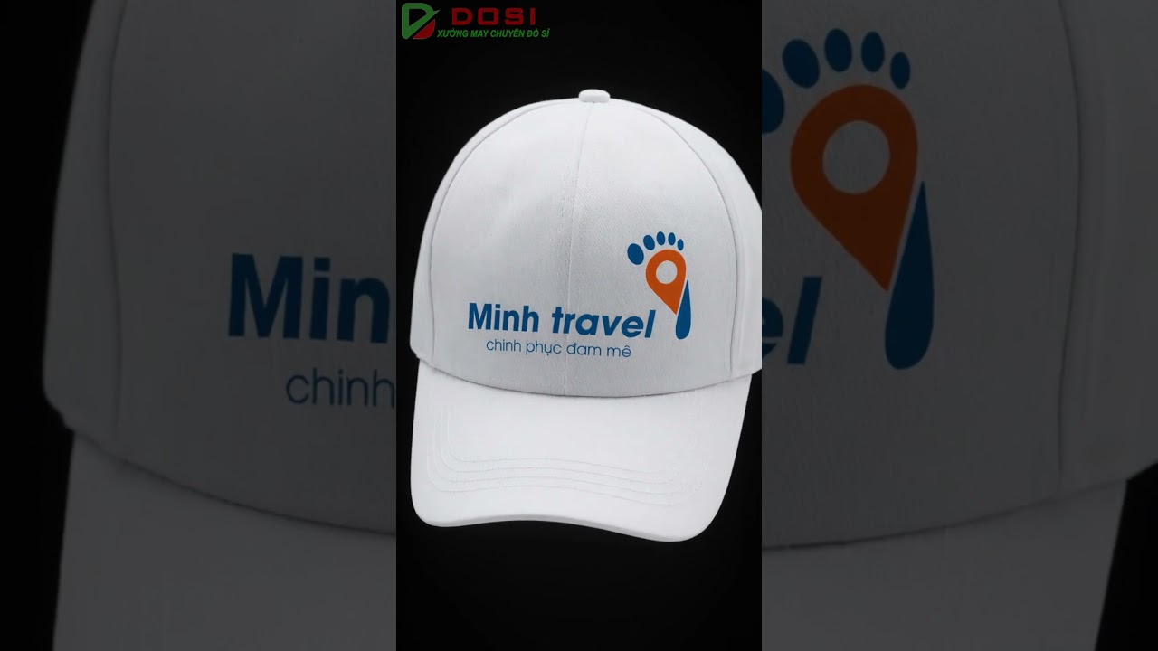 Nón Kết Du Lịch Cty Lữ Hành Minh Travel Trắng
