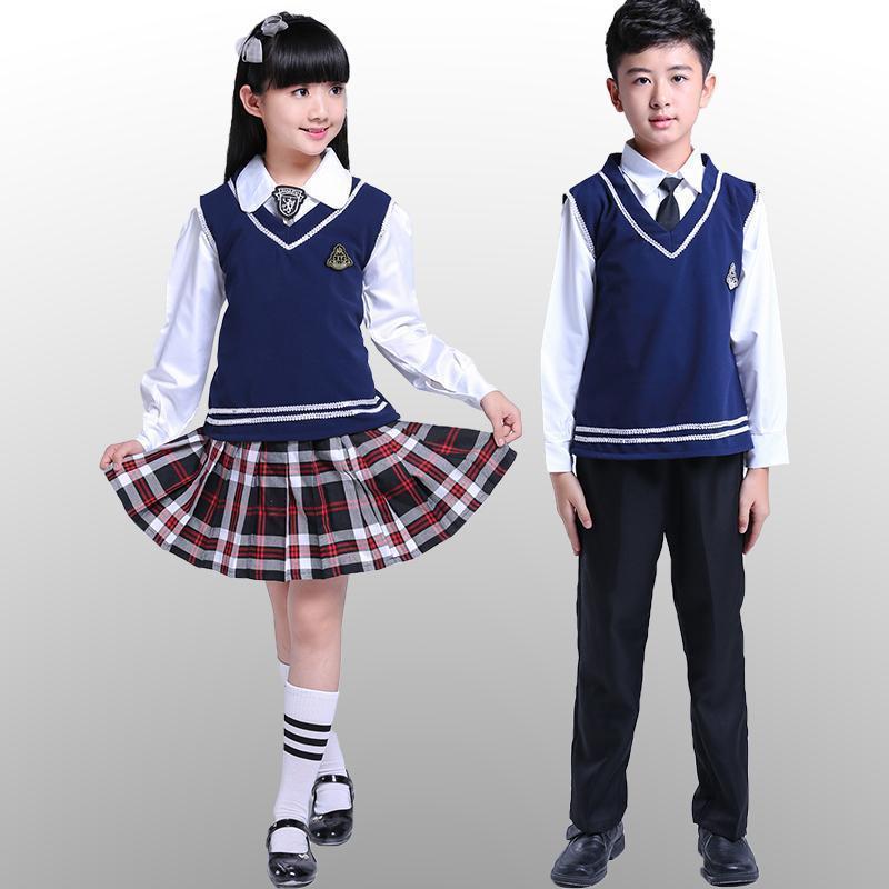 Elementary school children s clothing children s choir performance costumes boys and girls wear uniforms School
