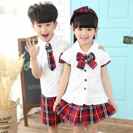 12017 Children Clothing Sets Kids School Uniform performance Clothes 3 14 Ages Boys and Girls Clothes