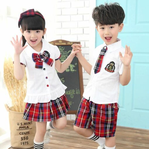 22017 Children Clothing Sets Kids School Uniform performance Clothes 3 14 Ages Boys and Girls Clothes