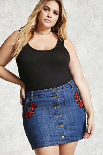 Váy jean big size lựa chọn hoan hoa cho các bạn có thân hình to lớn