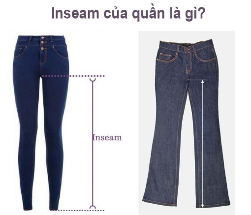 Inseam của quần nghĩa là gi?