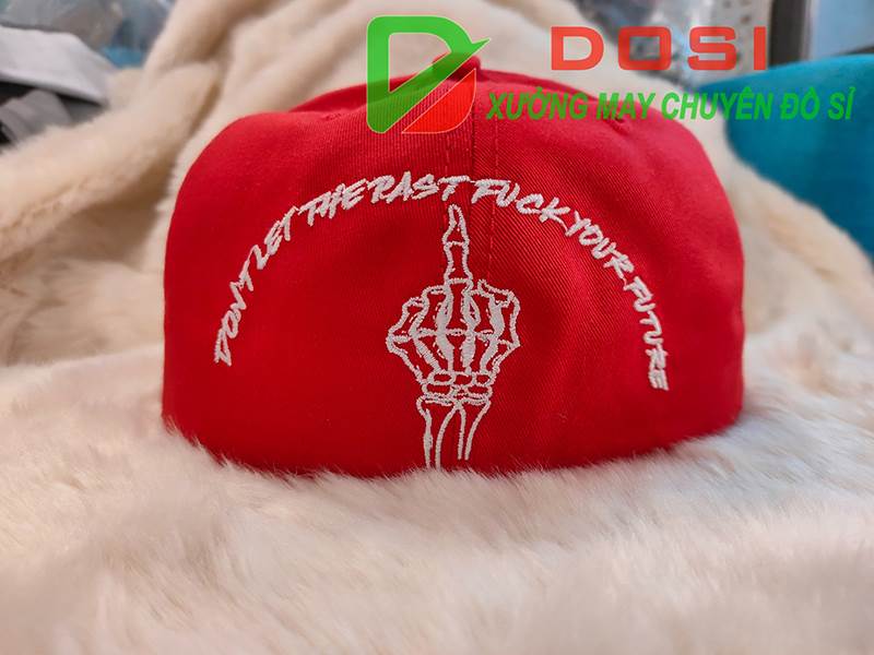 non snapback vanh ngang theu logo va thuong hieu theo yeu cau local brand 2