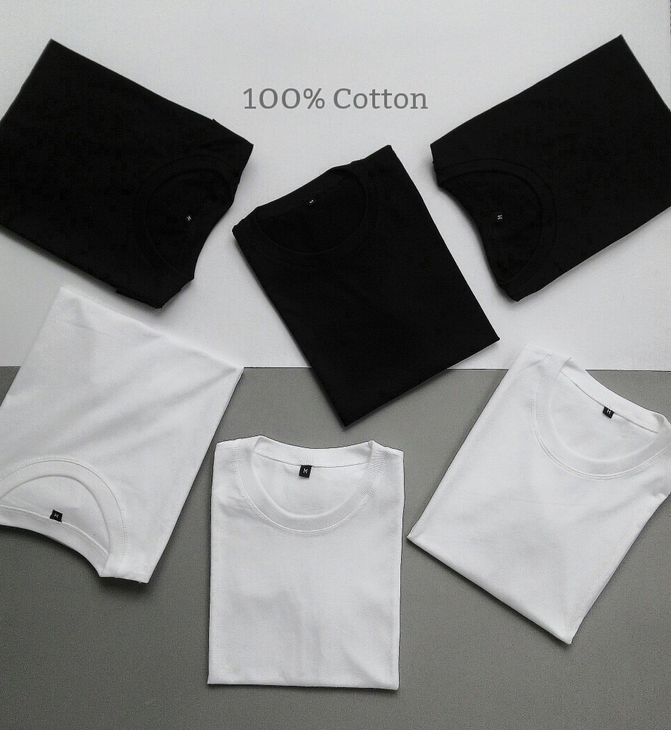 Áo thun co tròn 100% cotton