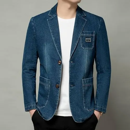 Khi kết hợp blazer denim với áo phông và quần shorts, bạn sẽ có một set đồ năng động và thoải mái, thích hợp cho những ngày hè sôi động.