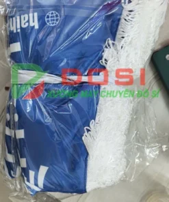 Cờ Dẫn Đoàn Du Lịch Đuôi Tua Màu Xanh In Logo Doanh Nghiệp - Ảnh 2