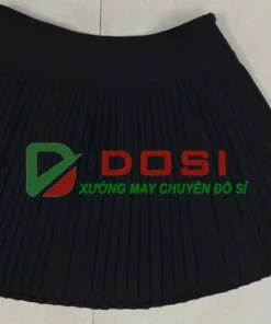 Váy Ngắn Xếp Ly Màu Đen Thời Trang, Váy Dáng Chữ A Dễ Mặc